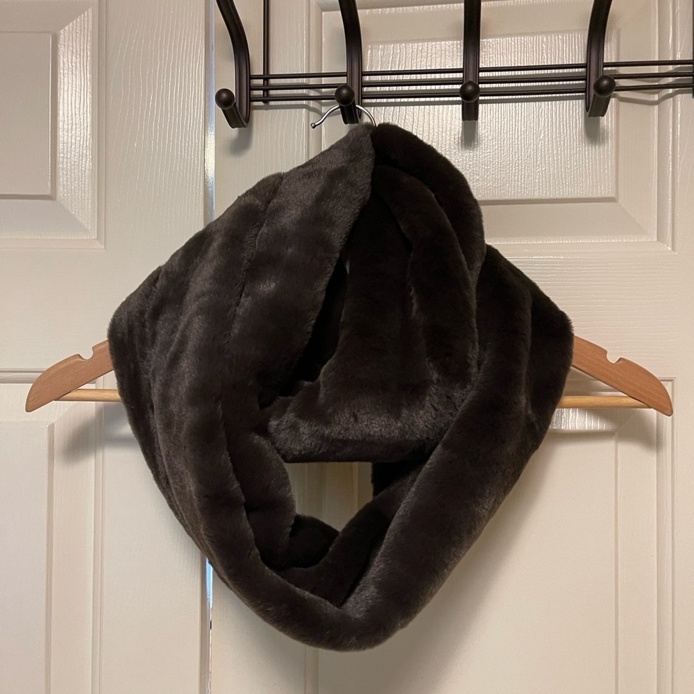 Calvin Klein faux fur infinity scarf